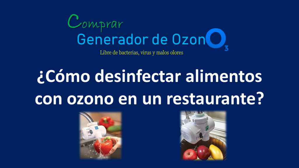 Desinfección de alimentos con generador de ozono